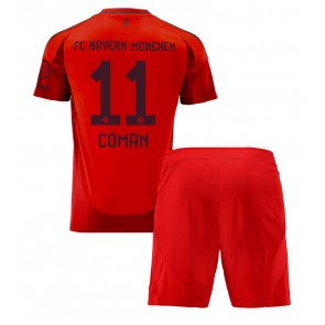 Bayern Munich Kingsley Coman #11 Dětské Domácí dres komplet 2024-25 Krátký Rukáv (+ trenýrky)